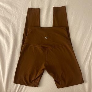 lululemon align high rise leggings 28” in roasted brown
